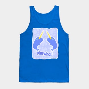 Double Fun Narwhals Tank Top